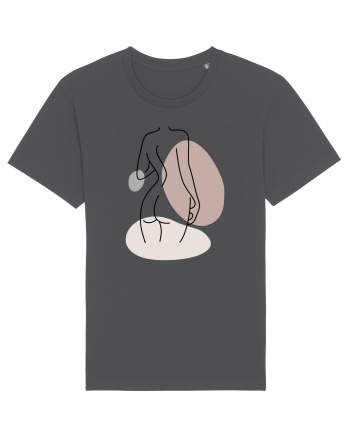 Abstract Woman Body Anthracite