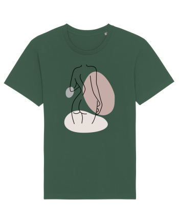 Abstract Woman Body Bottle Green