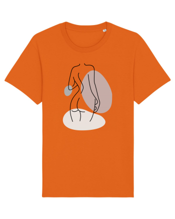 Abstract Woman Body Bright Orange