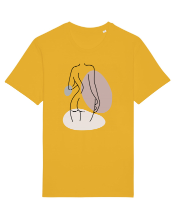 Abstract Woman Body Spectra Yellow
