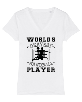 World'S Okayest Handball Player White