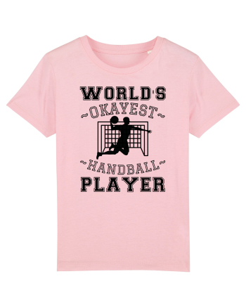World'S Okayest Handball Player Cotton Pink