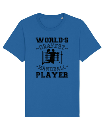 World'S Okayest Handball Player Royal Blue