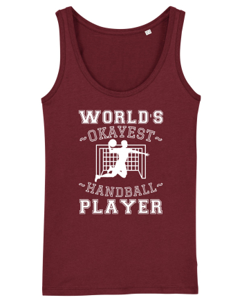World'S Okayest Handball Player Burgundy
