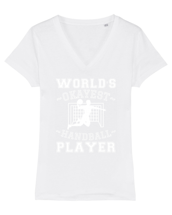 World'S Okayest Handball Player White