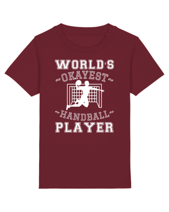 World'S Okayest Handball Player Burgundy