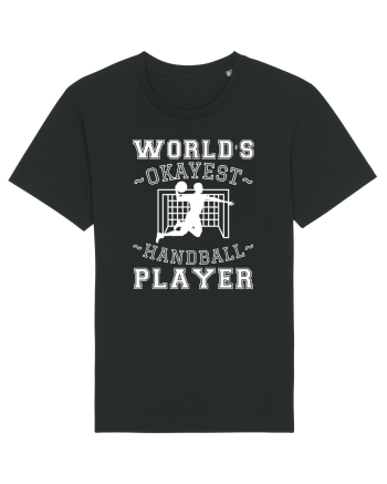 World'S Okayest Handball Player Black