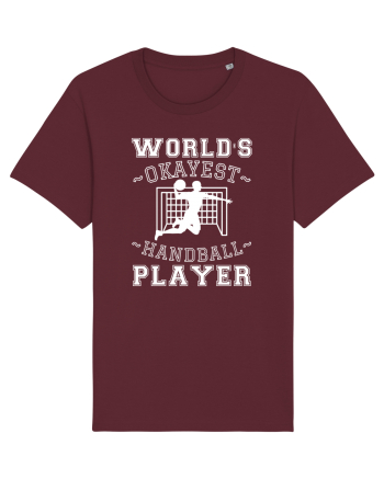 World'S Okayest Handball Player Burgundy