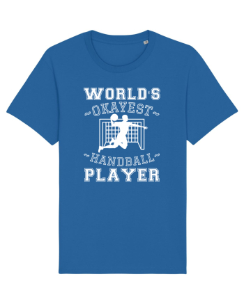 World'S Okayest Handball Player Royal Blue
