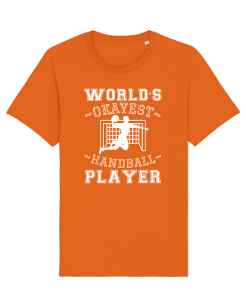 World'S Okayest Handball Player Bright Orange