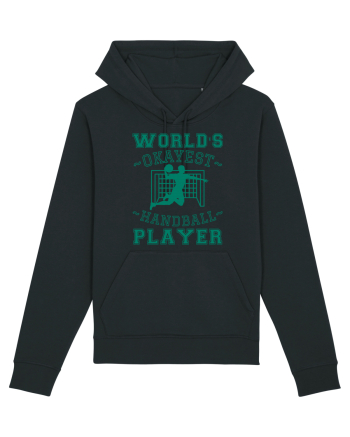 World'S Okayest Handball Player Black