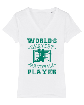 World'S Okayest Handball Player White