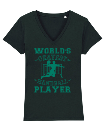 World'S Okayest Handball Player Black