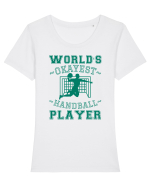 World'S Okayest Handball Player Tricou mânecă scurtă guler larg fitted Damă Expresser
