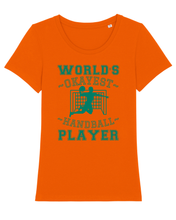 World'S Okayest Handball Player Bright Orange
