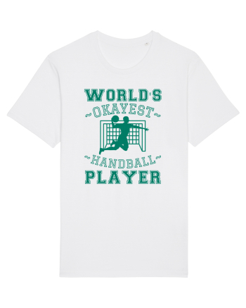World'S Okayest Handball Player White