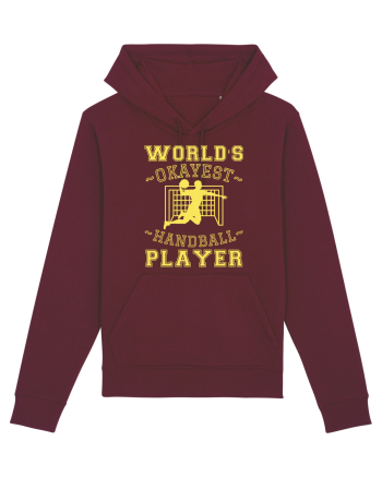 World'S Okayest Handball Player Burgundy