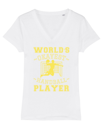 World'S Okayest Handball Player White