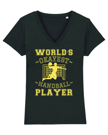 World'S Okayest Handball Player Black