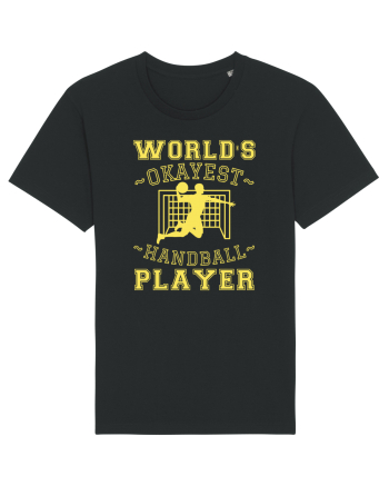 World'S Okayest Handball Player Black