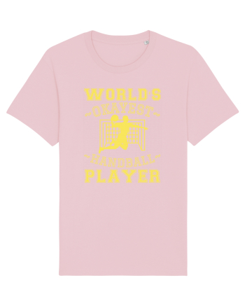 World'S Okayest Handball Player Cotton Pink