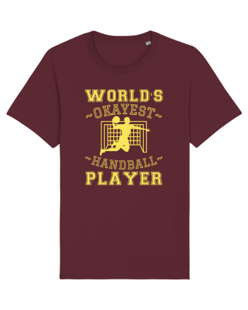 World'S Okayest Handball Player Burgundy