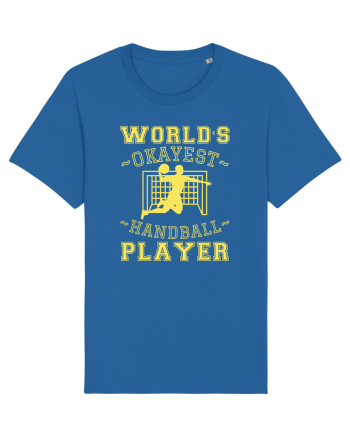 World'S Okayest Handball Player Royal Blue