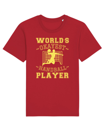 World'S Okayest Handball Player Red