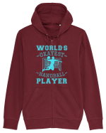 World'S Okayest Handball Player Hanorac cu fermoar Unisex Connector