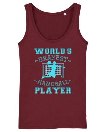 World'S Okayest Handball Player Burgundy