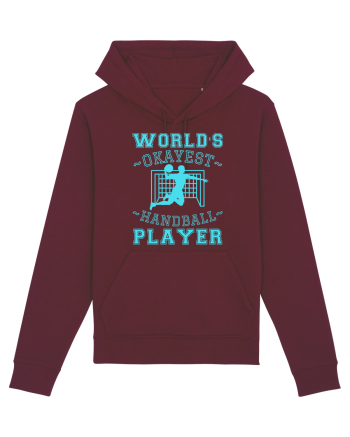 World'S Okayest Handball Player Burgundy