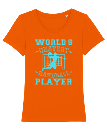 World'S Okayest Handball Player Bright Orange