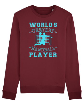 World'S Okayest Handball Player Burgundy