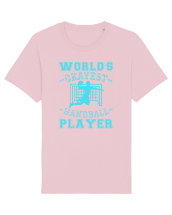 World'S Okayest Handball Player Cotton Pink