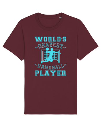 World'S Okayest Handball Player Burgundy