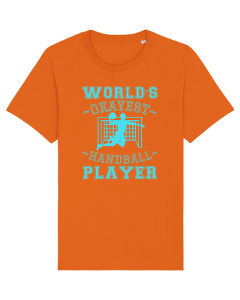 World'S Okayest Handball Player Bright Orange
