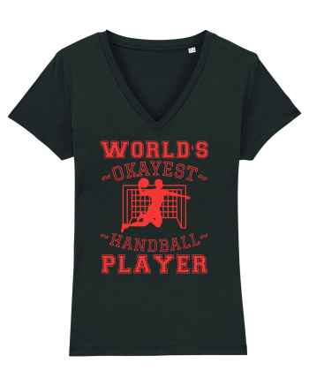 World'S Okayest Handball Player Black
