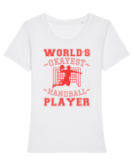 World'S Okayest Handball Player Tricou mânecă scurtă guler larg fitted Damă Expresser