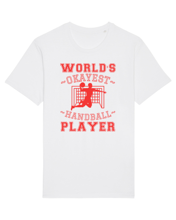 World'S Okayest Handball Player White