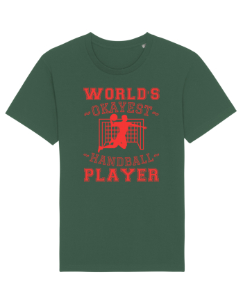 World'S Okayest Handball Player Bottle Green
