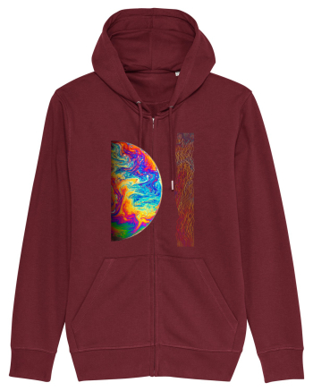 Colorful Planet Burgundy