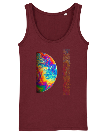 Colorful Planet Burgundy