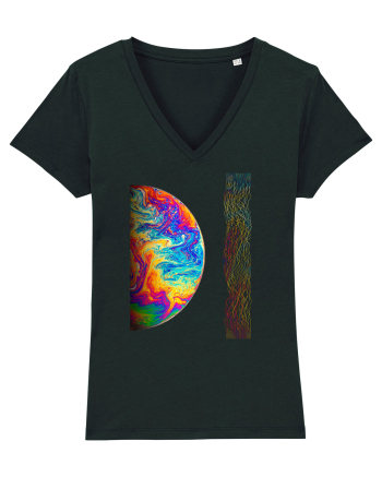 Colorful Planet Black