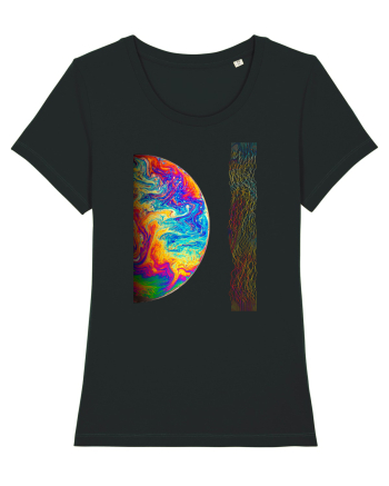 Colorful Planet Black