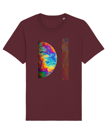 Colorful Planet Burgundy