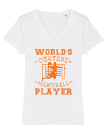 World'S Okayest Handball Player White