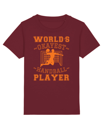 World'S Okayest Handball Player Burgundy