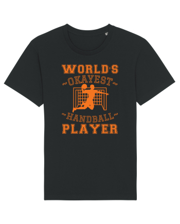 World'S Okayest Handball Player Black