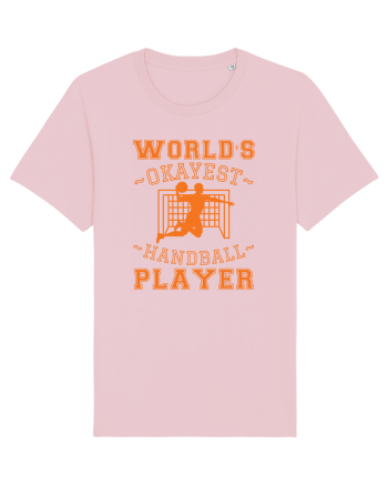 World'S Okayest Handball Player Cotton Pink