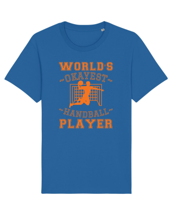 World'S Okayest Handball Player Royal Blue